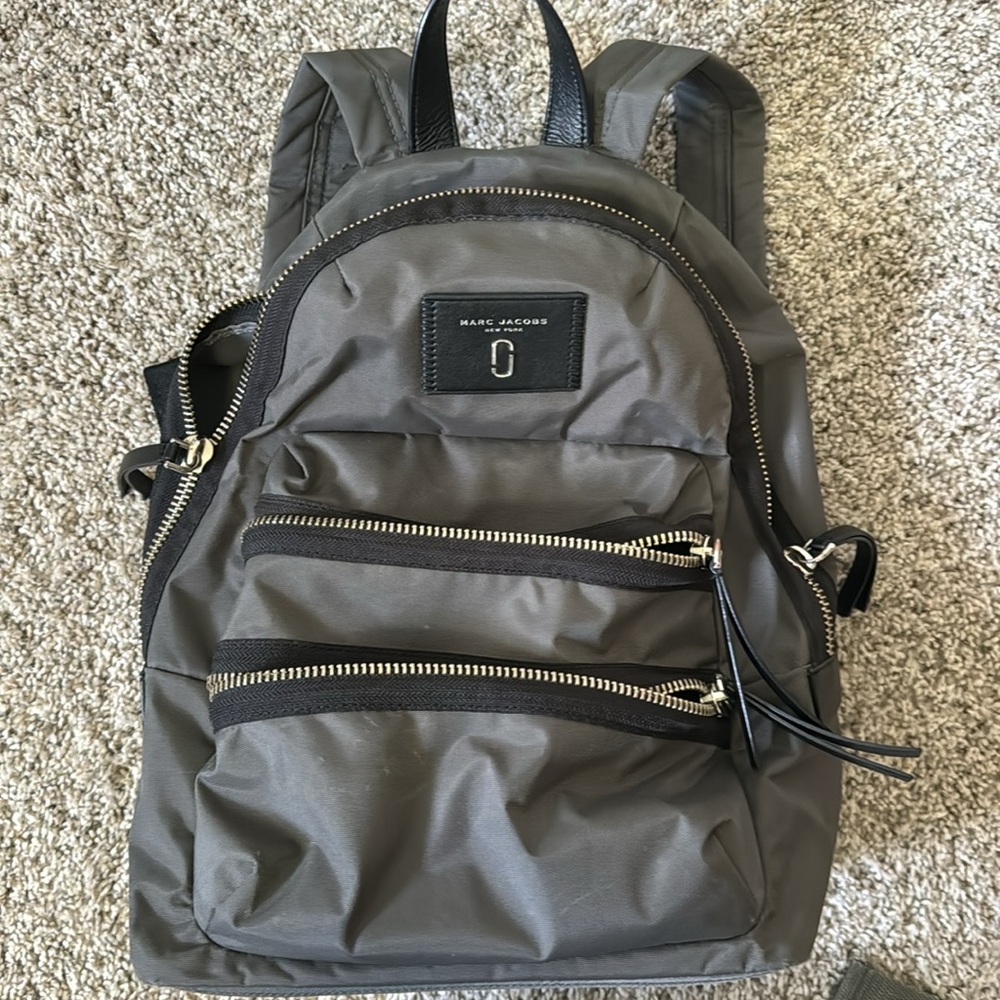 Marc Jacobs Black/Gray Zipper Backpack - image 3
